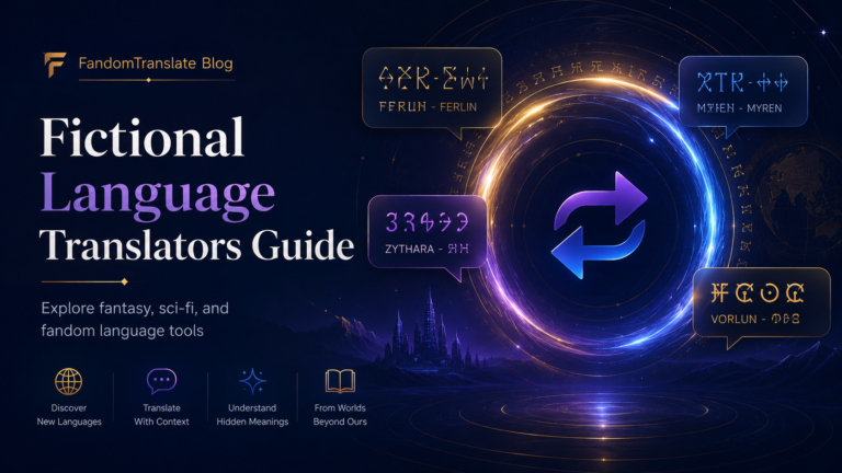 Best Fictional Language Translators for Fantasy and Fandom Fans