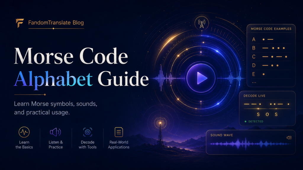 Morse Code Alphabet, Numbers, and Examples for Beginners